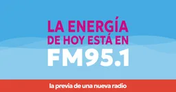 Logo de Metro FM 95.1. Ciudad de Buenos Aires