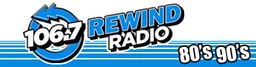 Logo de CFDV "106.7 Rewind Radio" Red Deer, AB