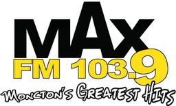 Logo de CFQM 103.9 "MAX FM" Moncton, NB