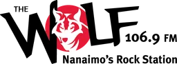 Logo de CHWF-FM "The Wolf 106.9" Nanaimo, BC