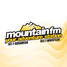 Logo de CISQ 107.1 "Mountain FM" Squamish, BC