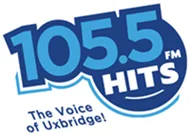 Logo de CIUX-FM "Hits 105.5" Uxbridge, ON