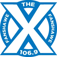 Logo de CIXX 106.9 "The X" Fanshawe College, London, ON