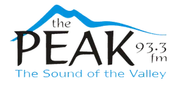 Logo de CJAV-FM "The Peak 93.3" Port Alberni, BC