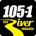 Logo de CJED-FM "105.1 The River" Niagara Falls, ON