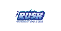Logo de CKRW 96.1 "The Rush" Whitehorse, YT