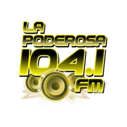 Logo de La Poderosa 104.1 FM