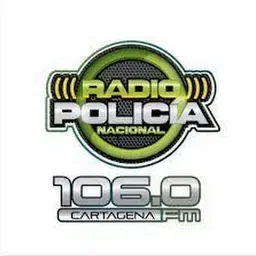 Logo de RADIO POLICÍA NACIONAL" "106.0 FM (CARTAGENA)