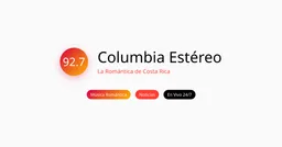 Logo de Columbia Estéreo 92.7 FM