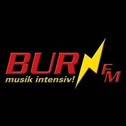 Logo de BurnFM - musik intensiv!