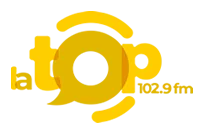 Logo de La Top 102.9 FM - San Pedro Sula, Honduras