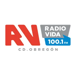 Logo de 100.1 Radio Vida (Ciudad Obregón) - 100.1 FM - XHCSAE-FM - Radio Vida MX - Ciudad Obregon, Sonora