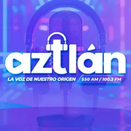 Logo de 100.3 Aztlán Radio (Tepic) - 100.3 FM - XHTNY-FM - Sistema de Radio y Televisión de Nayarit - Tepic, Nayarit