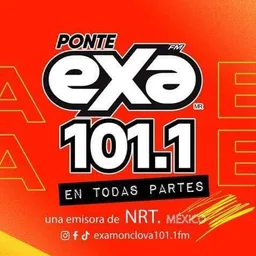 Logo de 101.1 Exa FM (Monclova) - 101.1 FM - XHWGR-FM - NRT México - Monclova, Coahuila