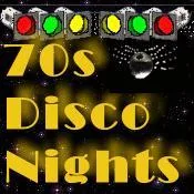 Logo de +70s Disco Nights Radio (MTY) - Online - www.70sdisconights.com - Grupo Digital Retroland - Monterrey, Nuevo León
