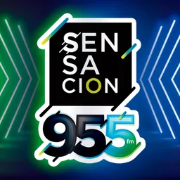 Logo de 95.5 Sensación (Xalapa) - 95.5 FM - XHTP-FM - Oliva Radio - Xalapa, Veracruz