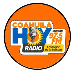 Logo de 97.5 Coahuila Hoy Radio (Torreón) - 97.5 FM - XHCSBB-FM - Grupo M Radio - Torreón, Coahuila