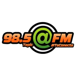 Logo de ARROBA FM 98.5 (Tepic) - 98.5 FM - XHEPIC-FM - Radiorama Nayarit - Tepic, Nayarit