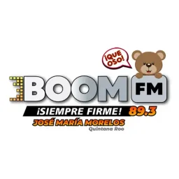 Logo de BOOM FM 89.3 (José María Morelos) - 89.3 FM -XHCCBP-FM - Cadena Boom FM - José María Morelos, Quintana Roo