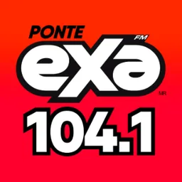 Logo de EXA FM 104.1 (León) - 104.1 FM - XHMD-FM - MVS Radio - León, Guanajuato