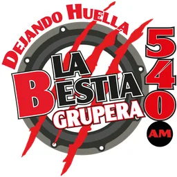 Logo de LA BESTIA GRUPERA 540 (CDMX) - 540 AM - XEWF-AM - Grupo Audiorama Comunicaciones - Ciudad de México