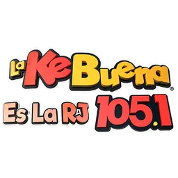 Logo de LA KEBUENA 105.1 (Mazatlán) - 105.1 FM - XHERJ-FM - GPM (Grupo Promomedios) - Mazatlán, Sinaloa