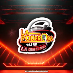Logo de La Poderosa 94.3 FM Puerto Vallarta