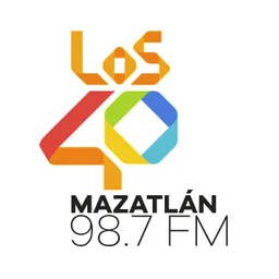 Logo de LOS40 98.7 (Mazatlán) - 98.7 FM - XHVOX-FM - Grupo Radio Cañón - Mazatlán, Sinaloa