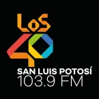 Logo de LOS40 San Luis Potosí - 103.9 FM - XHEWA-FM - GlobalMedia - San Luis Potosí, SL
