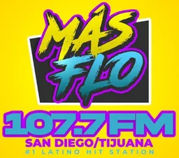 Logo de Mas Flo (Tijuana) - 107.7 FM - XHRST-FM - MLC Media - Tijuana, Baja California