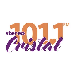 Logo de STEREO CRISTAL 101.1 (Querétaro) - 101.1 FM - XHJHS-FM - Grupo Radar - Querétaro, Querétaro
