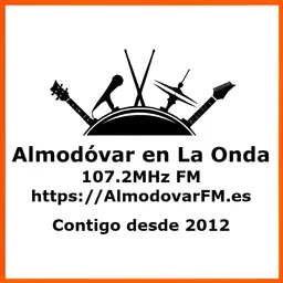 Logo de Almodóvar en La Onda 107.2 FM