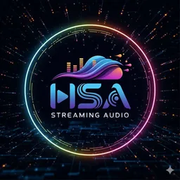 Logo de Henk's Streaming Audio.