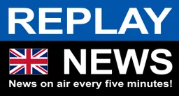 Logo de REPLAY NEWS - English News radio every 5 minutes
