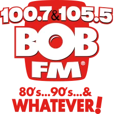 Logo de KYMV 105.5 and 100.7 Bob FM Salt Lake City, Utah