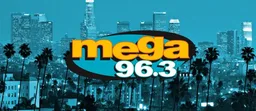 Logo de Mega 96.3 (Los Angeles) - 96.3 FM - KXOL-FM - Spanish Broadcasting System - Los Angeles, California