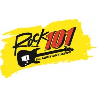 Logo de Rock 101.3 WSUE "The Sault's Rock Station"