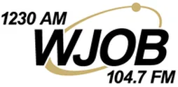 Logo de WJOB 1230 AM - 104.7 FM Hammond, IN