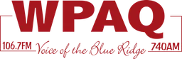 Logo de WPAQ 740AM 106.7FM Voice of the Blue Ridge