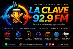 Logo de La Clave Uruguay 92.9 FM