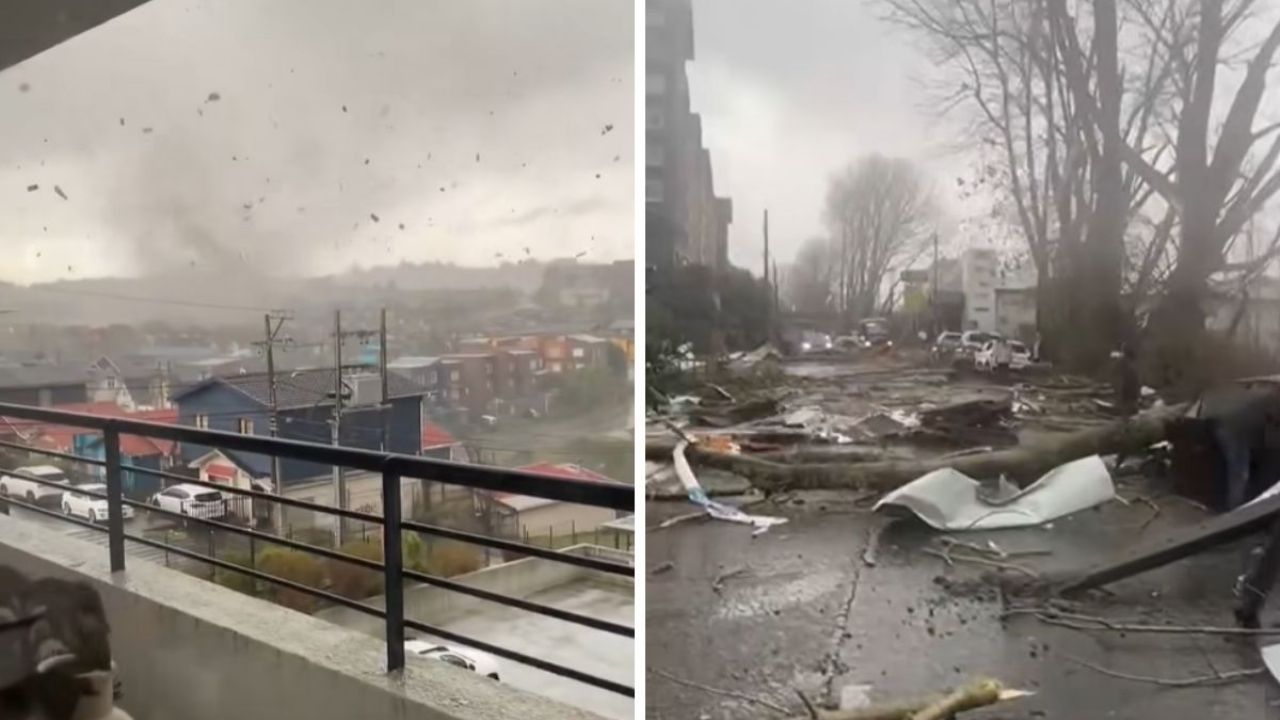 Devastador tornado azota el sur de Chile: hay heridos y más de 200 viviendas dañadas | VIDEOS