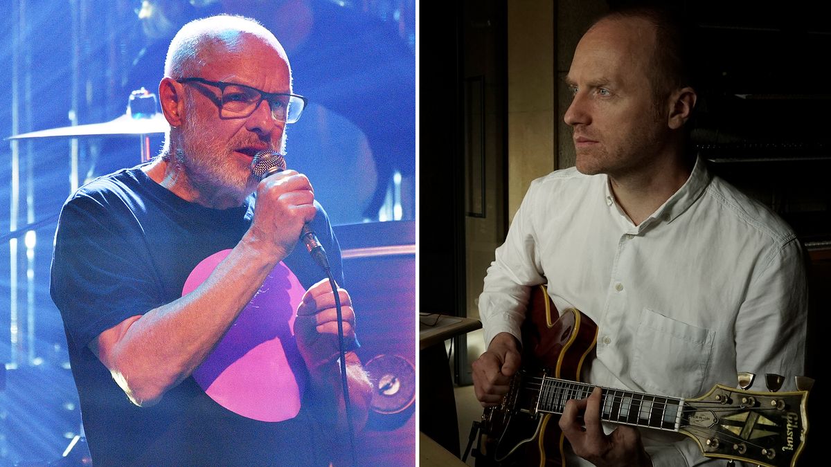 “I remember thinking, ‘Don’t panic, maybe he’ll come over’”: How a chance encounter at a guitar store led to Leo Abrahams becoming Brian Eno’s right-hand guitar man